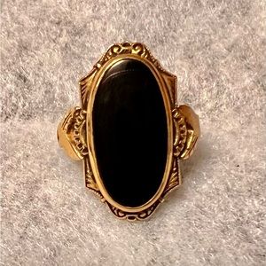 Vintage onyx ring